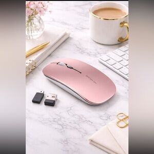 #1 Rose Gold wireless mouse